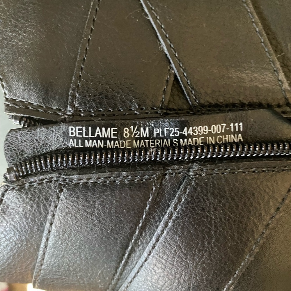 Frye Black Faux Leather Double-Buckle Ankle Booties - Picture 3 of 3